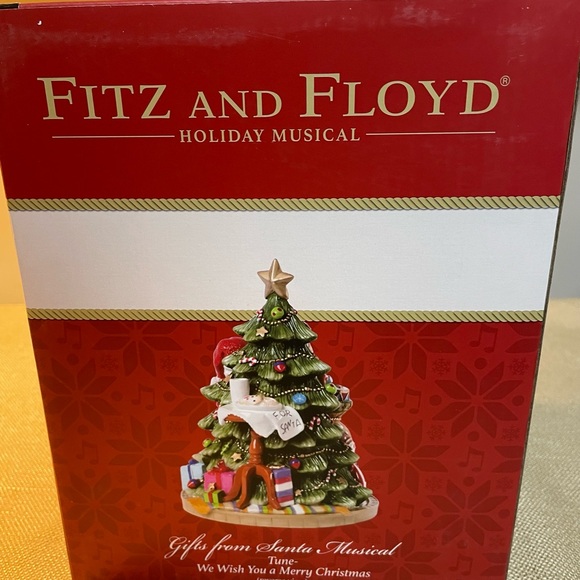 Fitz and Floyd “Gifts from Santa” Musical Christmas Figurine. 2017 in Box. - Picture 7 of 7